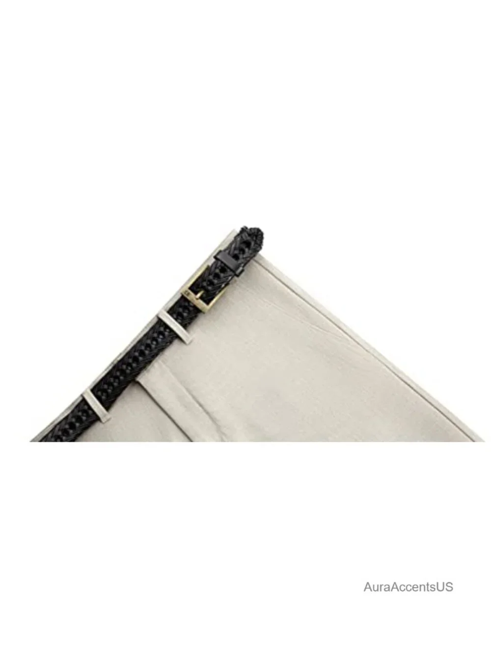 Men's Braided Leather Belt 1 1/8